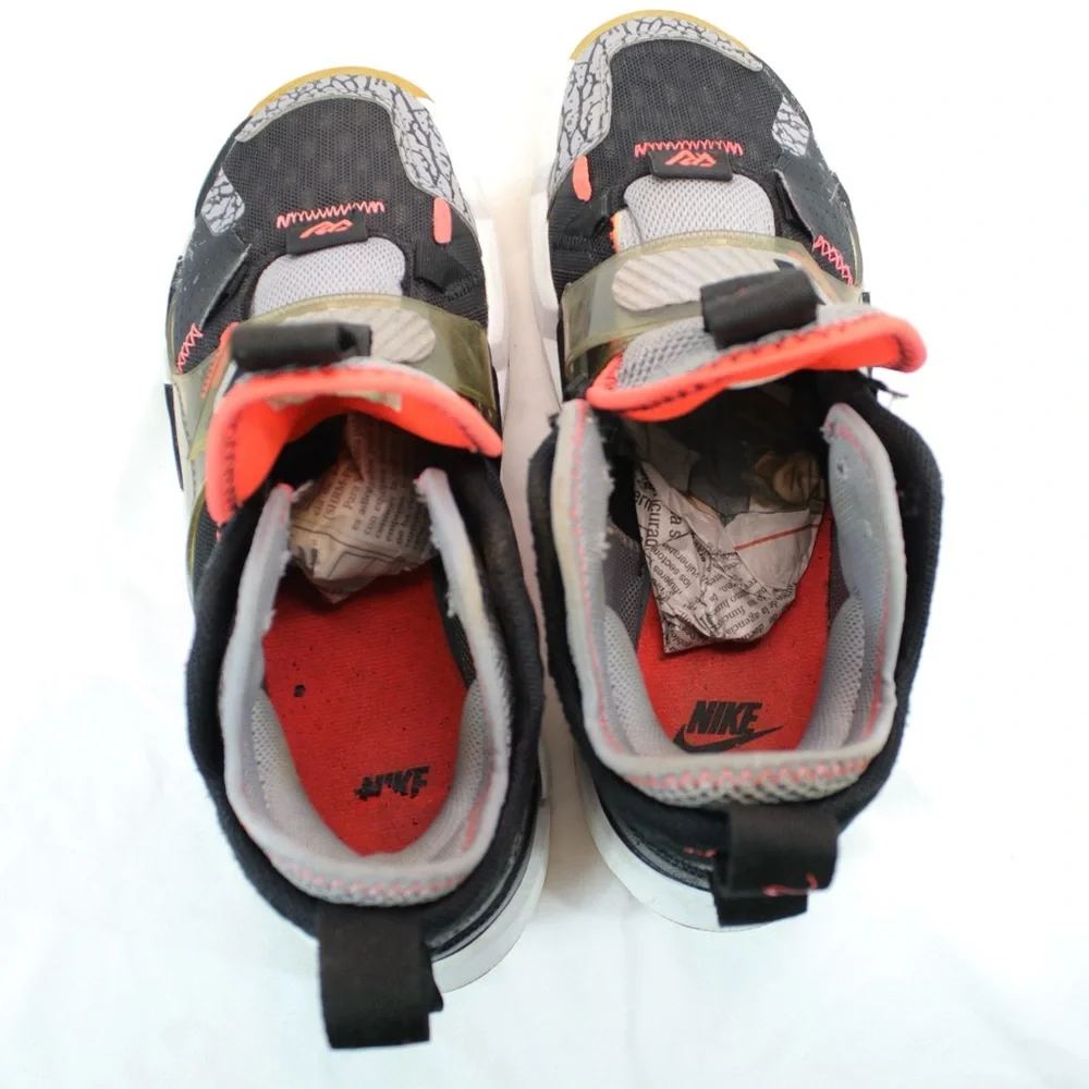 Nike Jordan Black Orange Gray and White Why Not Zer0.3 Youth Size 5.5